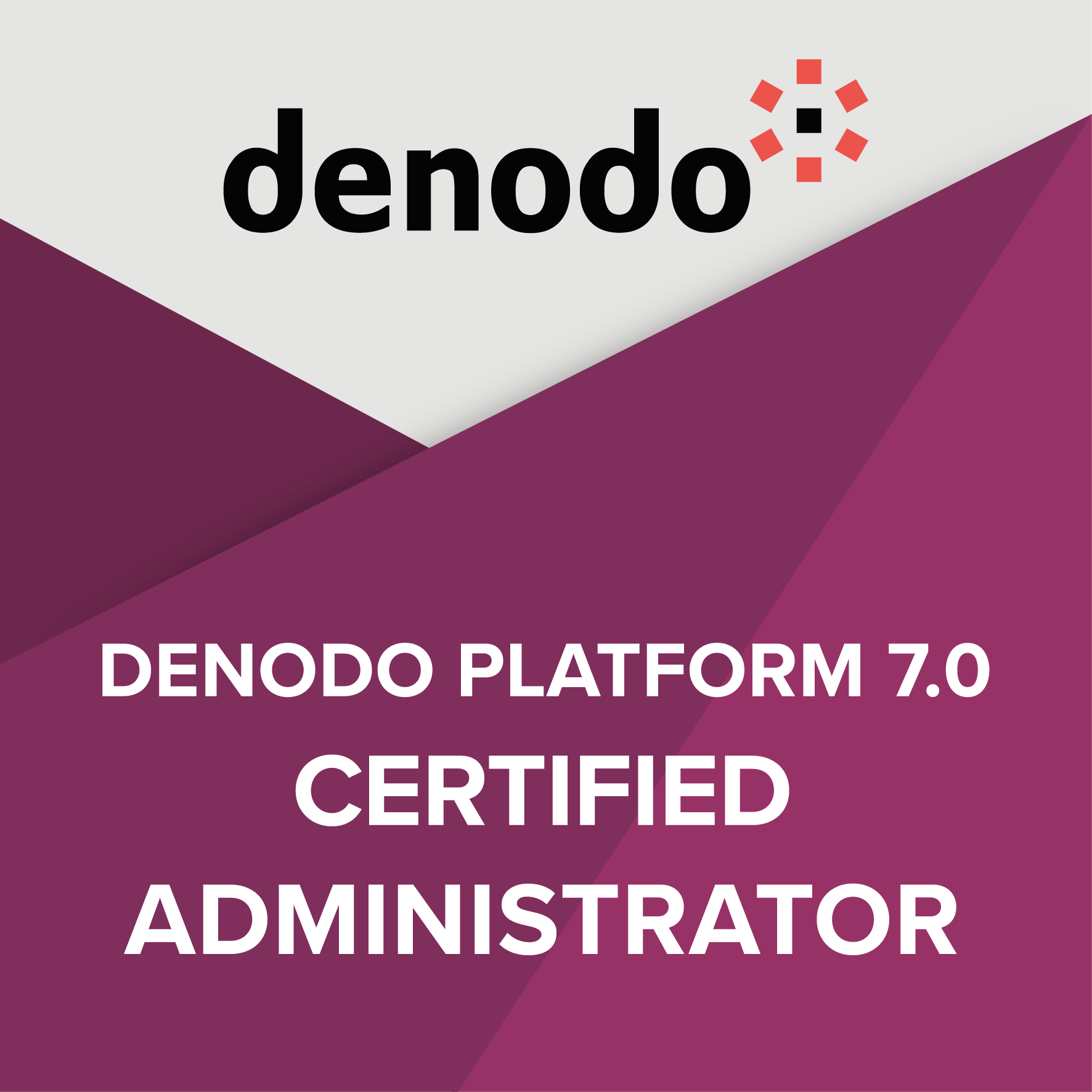 Denodo Platform 7.0 Certified Administrator Badge