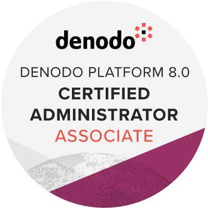 Denodo Platform 8.0 Certified Administrator Associate Badge